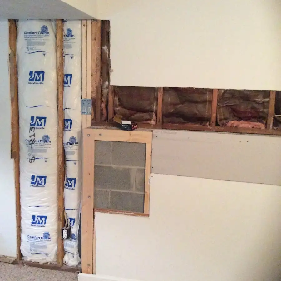 Wall insulation replacement during Odor Removal & Deodorization in Vernon Hills